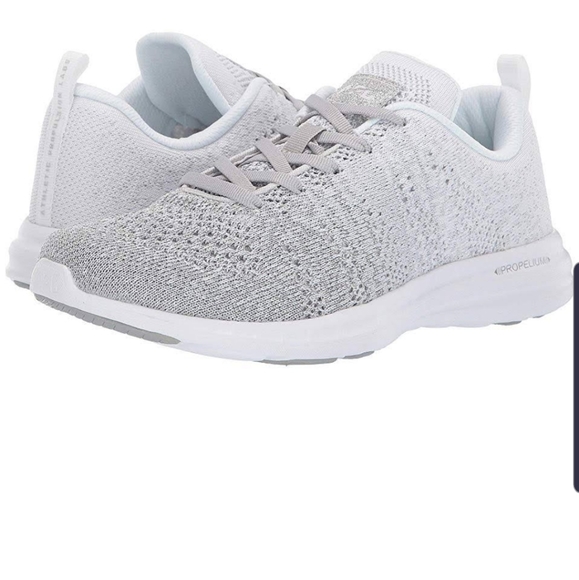 APL Shoes - APL TECHLOOM PRO METALLIC SILVER GRAY SNEAKERS